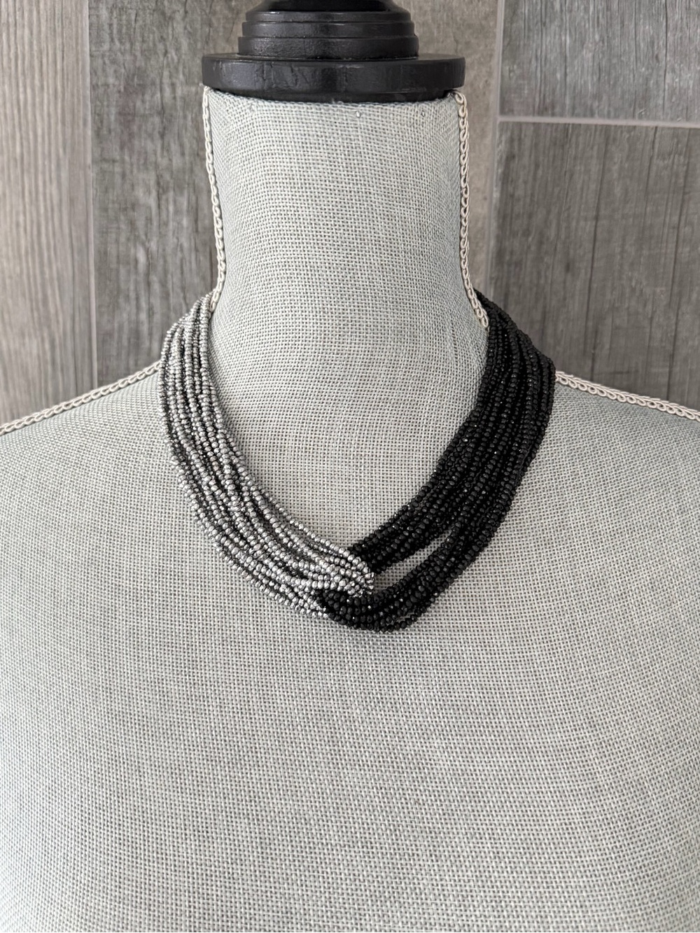 Saachi Two-Tone Crystal Bead Necklace